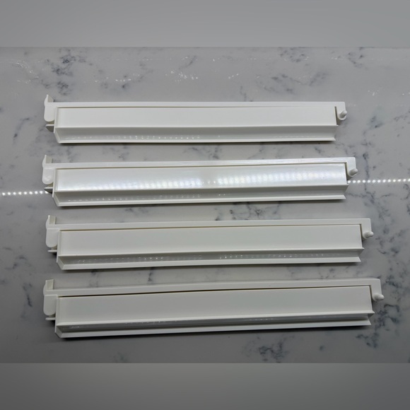 White Acrylic Rack & Pusher Set - Picture 3 of 4